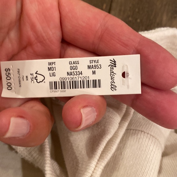 Relaxed Long-Sleeve Tee MEDIUM Ma953 - Picture 6 of 6